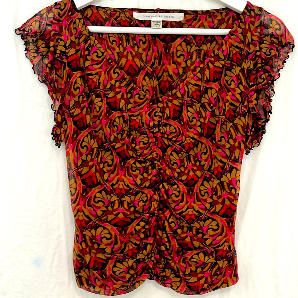 Silk crop top with cap sleeves, petite